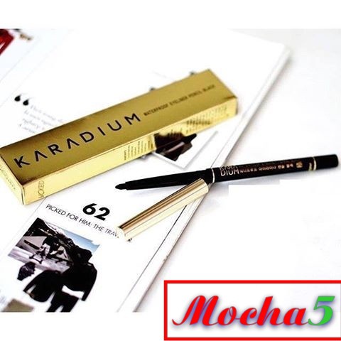 Sỉ chì kẻ mắt KARADIUM Waterproof Eyeliner Pencil Black dễ kẻ chống nước, chống lem VỎ Đen | BigBuy360 - bigbuy360.vn