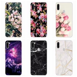 Ốp điện thoại TPU dẻo họa tiết bông hoa/ vân đá sang trọng thích hợp cho SAMSUNG GALAXY A11 SAMSUNG A11