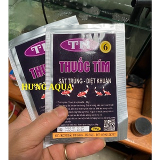 Thuốc tím cho cá, thuốc tím TN6 sát trùng diệt khuẩn hồ cá.