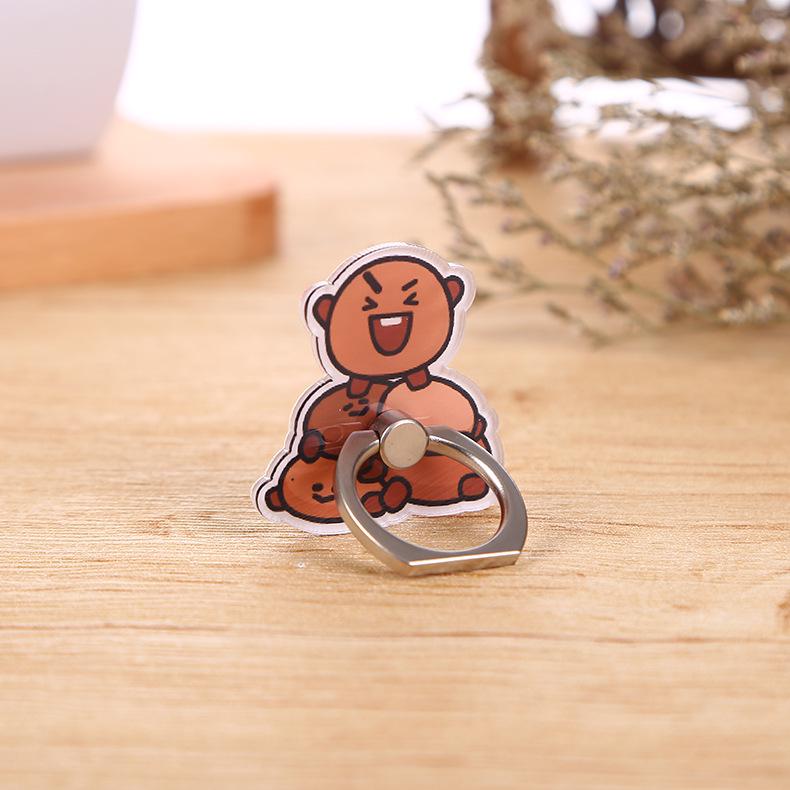 New BT21 Cartoon Character Chimmy Cooky RJ Cute Animals Phone Ring Holder Desktop Phone Bracket Dây điện thoại di động | BigBuy360 - bigbuy360.vn