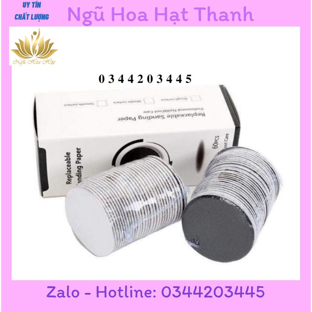 Hộp 60 miếng nhám chà gót chân, miếng nhám chà gót