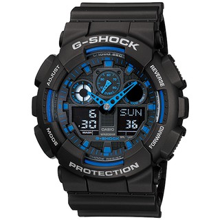 Đồng hồ G-Shock Nam GA-100-1A2 chính hãng chống va đập, chống nước 200m - Bảo hành 5 năm - Pin trọn đời