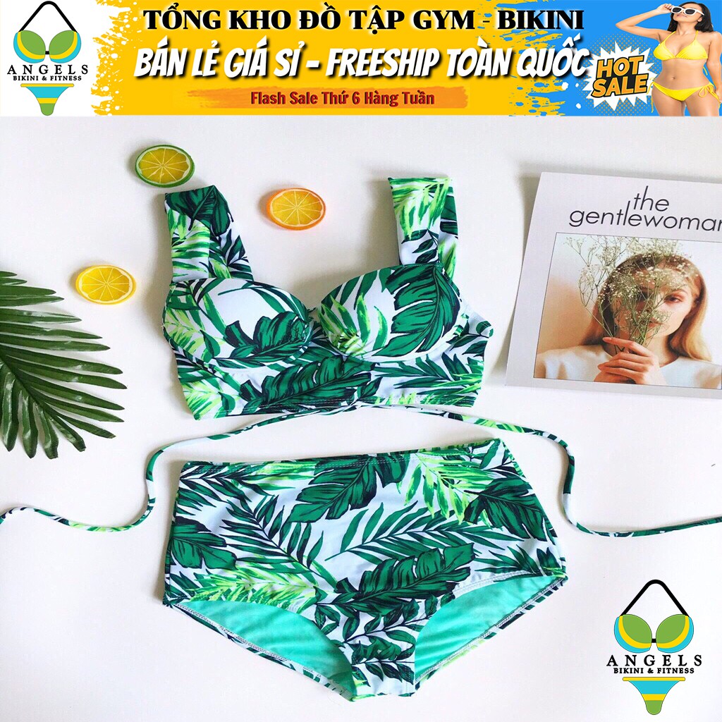 Bikini Bộ Đồ Bơi Hai Mảnh Hoa Lá Freesize BHV021 [ Giá Sỉ ] | BigBuy360 - bigbuy360.vn