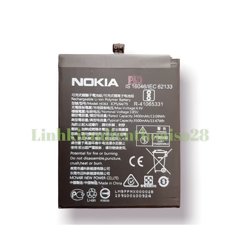 PIN NOKIA 8.1