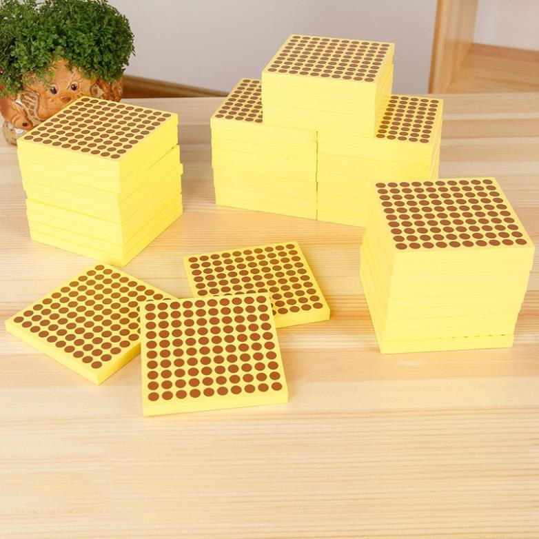 Giáo cụ Montessori - Bộ 45 miếng gỗ 100 chấm (45 WOODEN HUNDRED SQUARES)