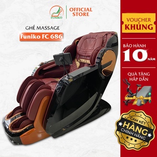 Ghế massage toàn thân,Funiko 686 bảo hành 10 năm con lăn di chuyển 5D phiên bản cao cấp