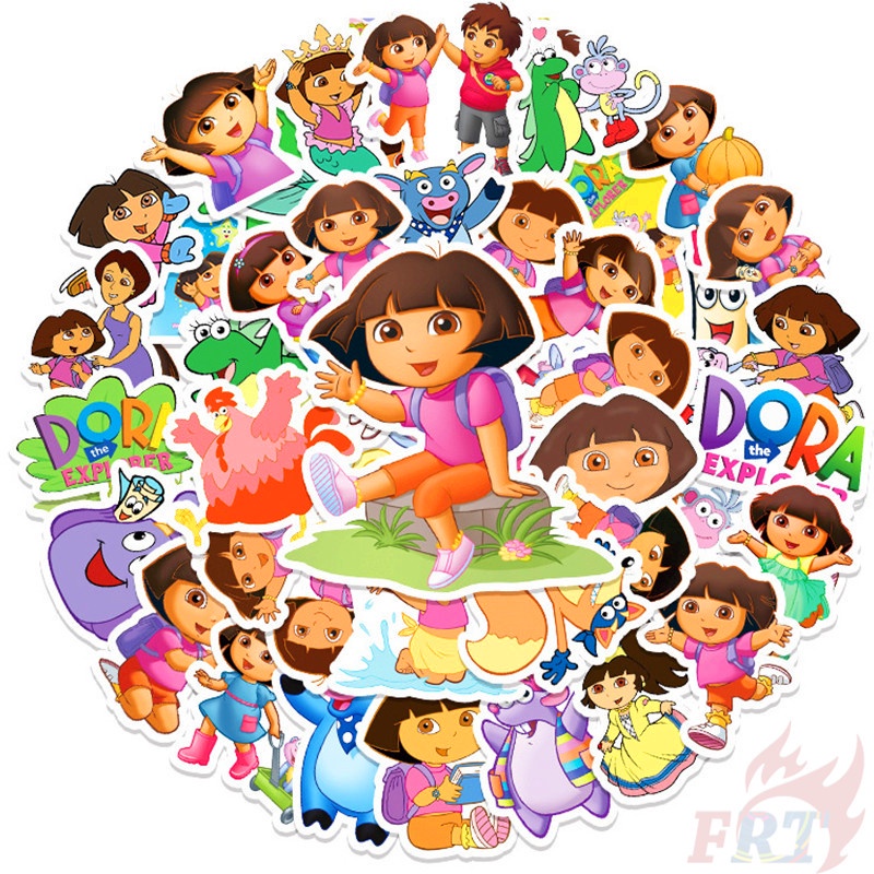 ❉ Hình Dán Dora The Explorer Series 01 ❉ Bộ 50 Miếng Dán Chống Thấm Nước Thời Trang