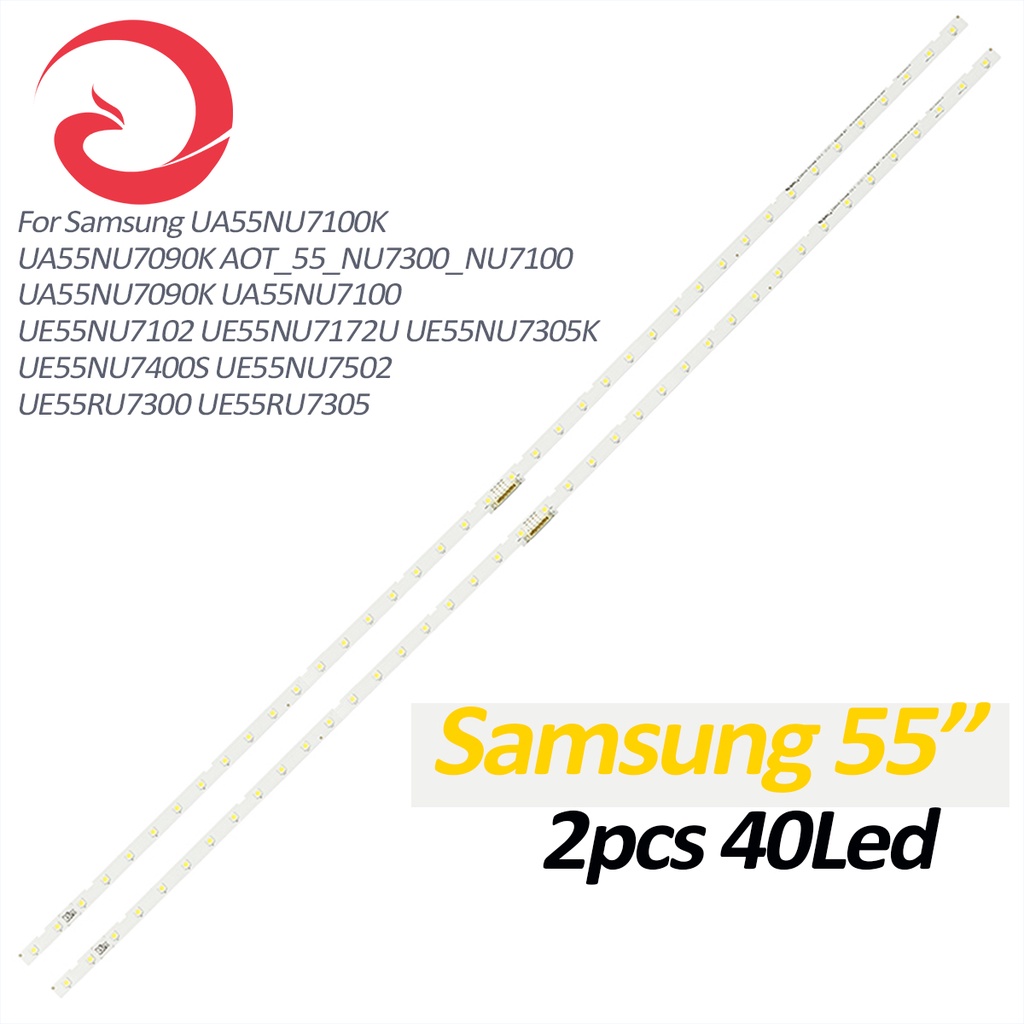 Cho dải đèn nền LED Samsung 55 "TV UN55NU7300F UE55NU7105 AOT _ 55 _ NU7300 _ NU7100 55NU710C BN96-4
