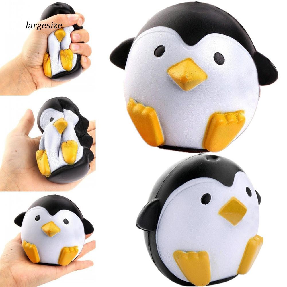 Đồ chơi bóp mềm mại hình chú chim cánh cụt phong cách dễ thương giúp giảm căng thẳng mệt mỏi