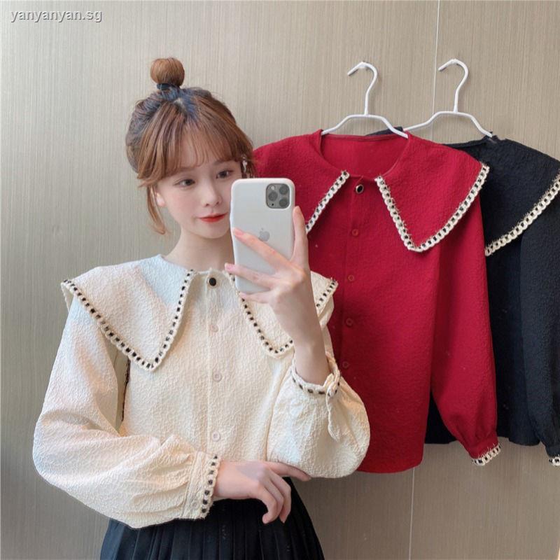 Áo Sơ Mi chiffon Tay Ngắn Cổ Búp Bê Phong Cách Pháp Thời Trang Mùa Hè Hàng Mới Dành Cho Nữ s 2022