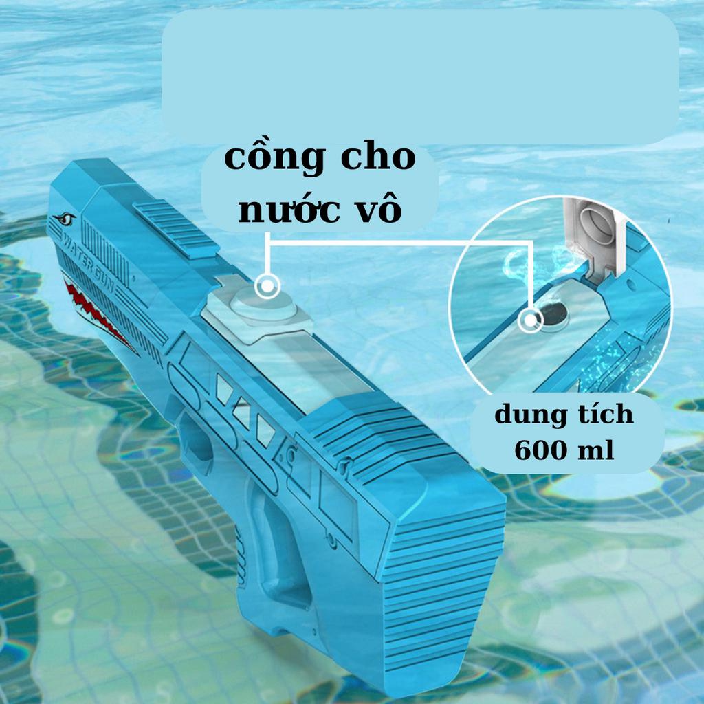 Súng bắn nước đồ chơi cao cấp sạc điện bắn tự động liên thanh cực mạnh cực chuẩn xác