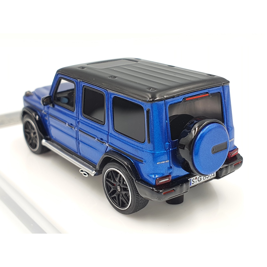 Xe Mô Hình Mercedes-AMG G63 2019 Tỉ lệ 1:64 Hãng sản xuất Motor Helix ( Xanh Dương )