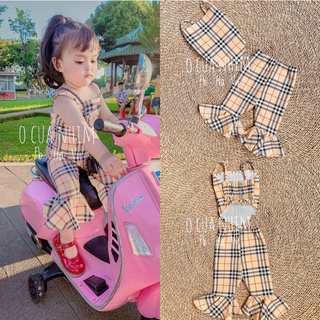 Set áo yếm quần loe sang chảnh cho bé