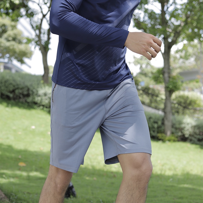 Quần đùi nam thể thao Ajeka chất thun poly co giãn 4 chiều, phong cách năng động, trẻ trung