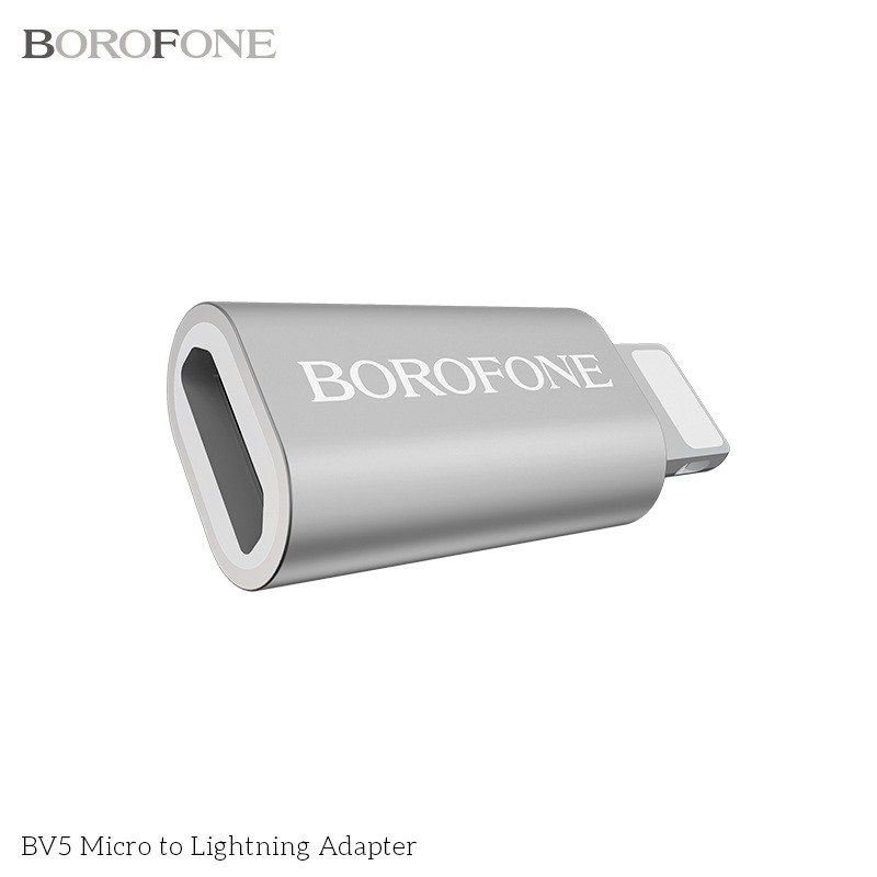 Đầu chuyển Micro usb thành Lighting chính hãng Borofone BV5