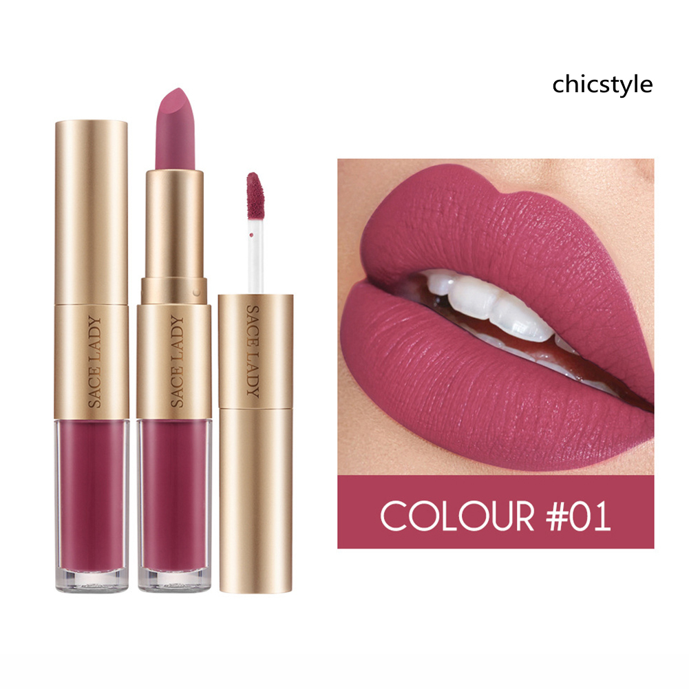 (Hàng Mới Về) Son Kem Sace Lady 2 Trong 1 Tông Lì Dưỡng Ẩm Trang Điểm Lâu Trôi | BigBuy360 - bigbuy360.vn