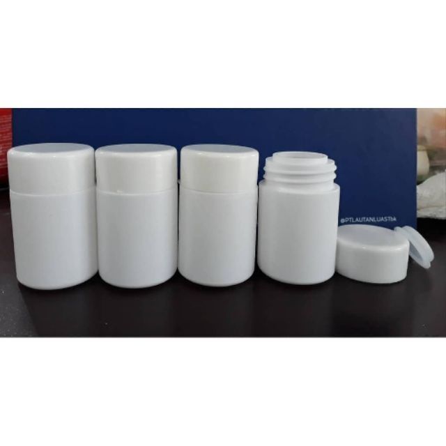 Bộ 20 Hủ Nhựa Trắng Đục Cao Cấp 50G - HV5 - Đựng Được 30 Viên Nang Số 0