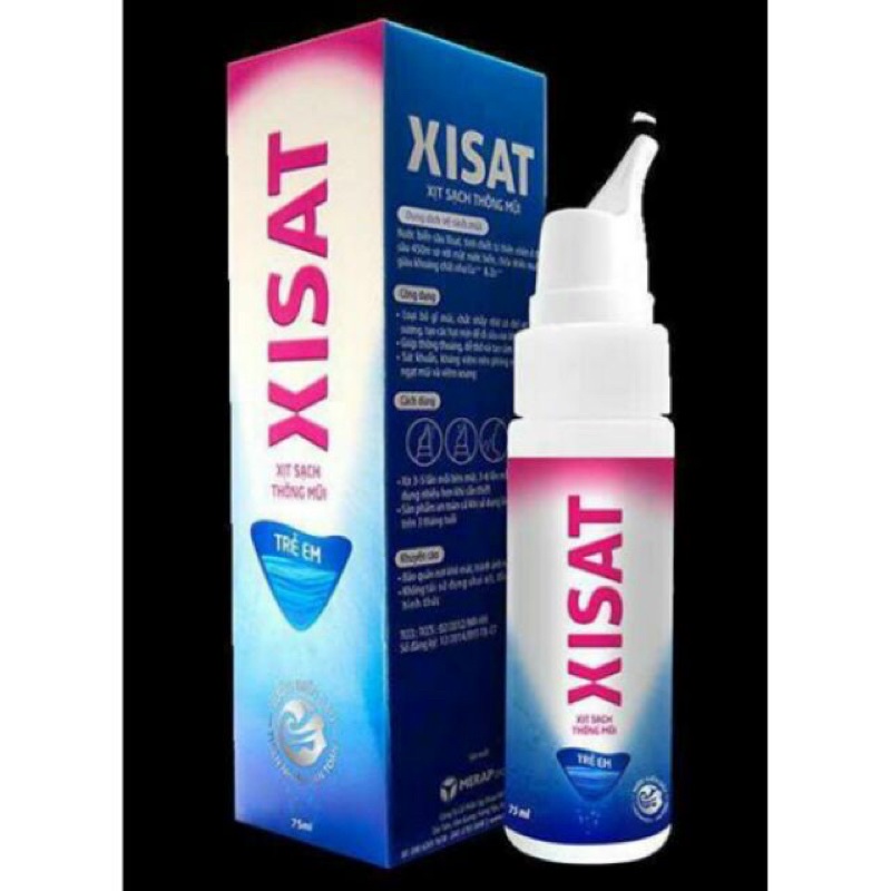 Dung Dịch Nước Biển Sâu Xisat Xịt Thông Mũi 75ml ,Xixat,Sixat,Sisat