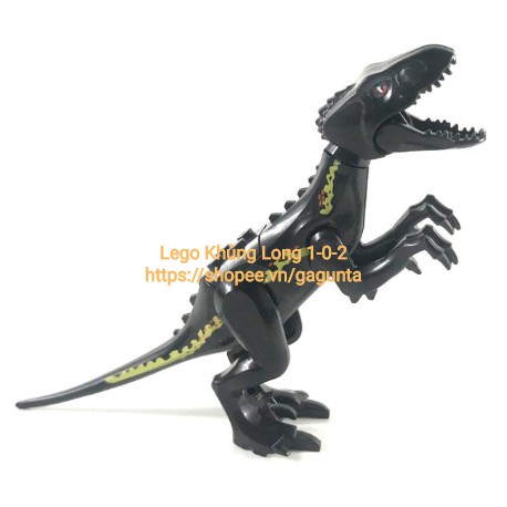 Đồ Chơi Khủng Long Indoraptor Nhỏ Dài 12cm x Cao 8cm Jurassic World Hãng Lele