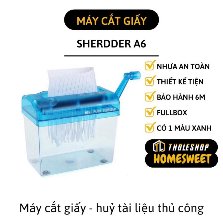 Máy huỷ tài liệu * Máy cắt giấy Shredder A4, A6, USB cắt tự động phù hợp cho văn phòng gia đình 4755