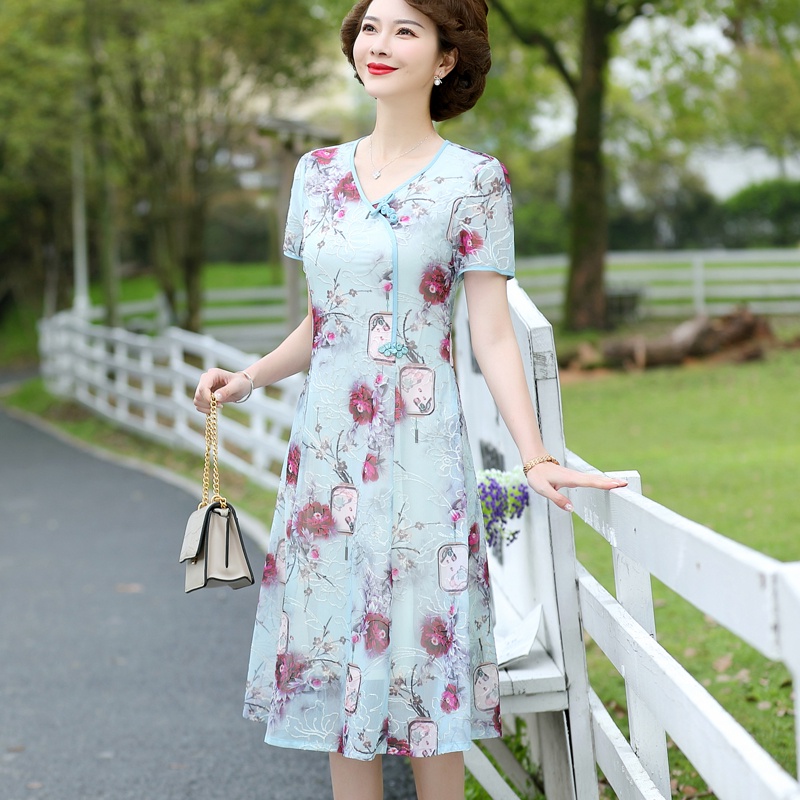 Đầm Thời Trang Mùa Hè Phong Cách Mới Dành Cho Phụ Nữ Trung Niên 2022