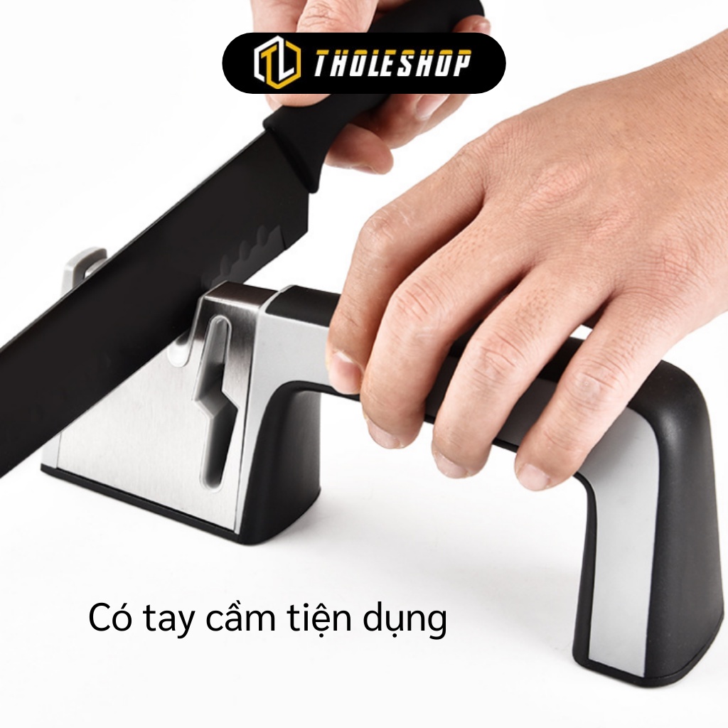 Dụng Cụ Mài Dao - Đá Mài Dao Kéo 4 Rãnh Có Tay Cầm Tiện Lợi 8533