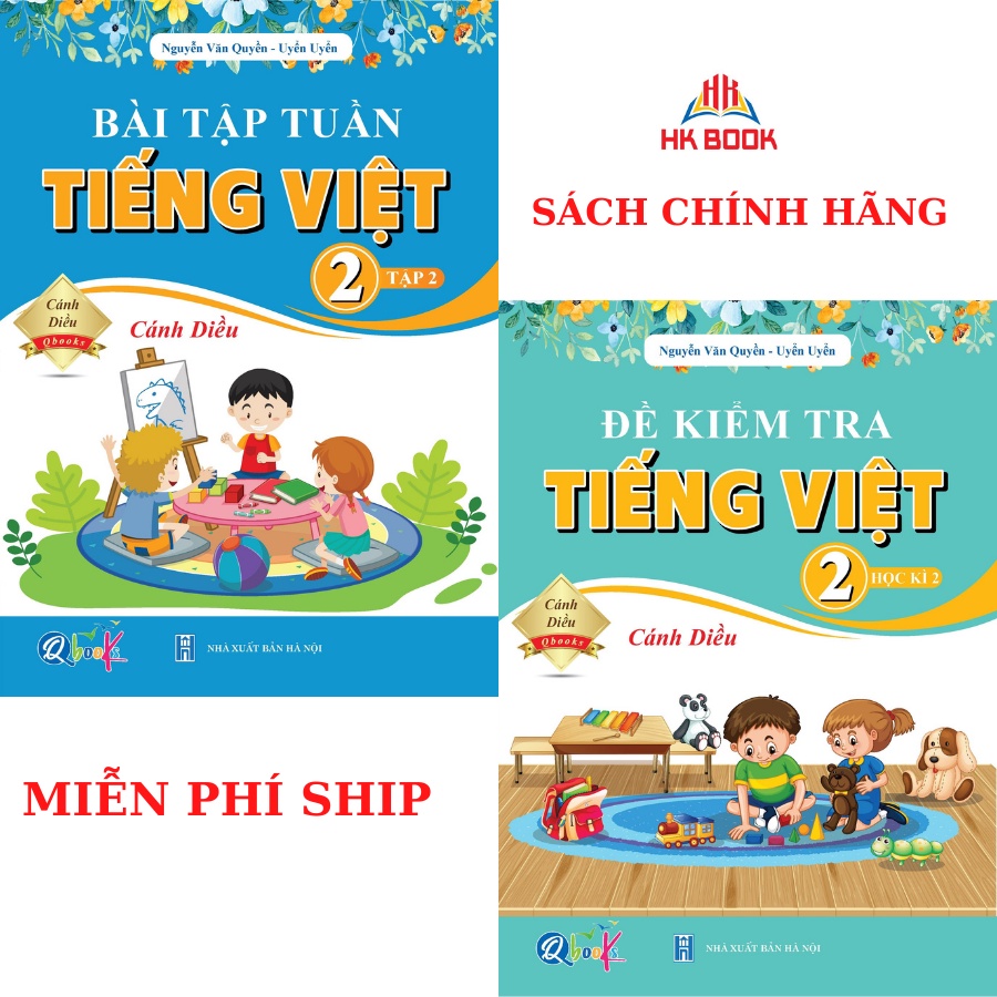 Sách - Combo Bài Tập Tuần và Đề Kiểm Tra Tiếng Việt Lớp 2 - Cánh Diều - Học Kì 2 (2 cuốn)
