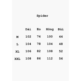 Quần Custom spider ống loe