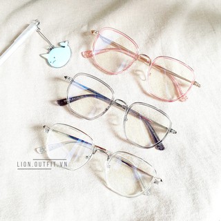 Gọng kính cận cao cấp xinh xắn sang trọng kim loại [ Hộp khăn ví thời trang kèm theo ]