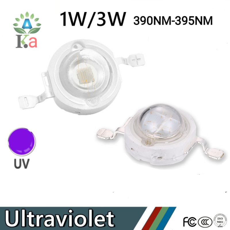 Nhân led màu tím UV 390- 395NM hiệu suất cao.
