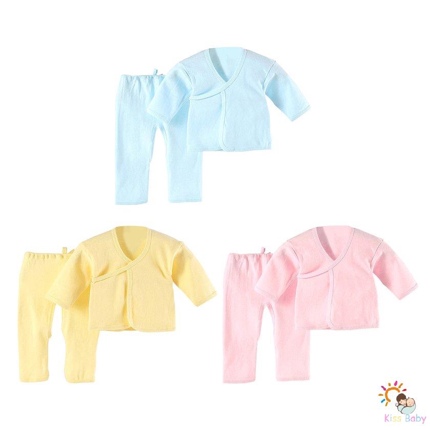 Bộ Quần Áo Cotton Mềm Mại Thoải Mái Cho Trẻ Sơ Sinh 0-3 Tháng