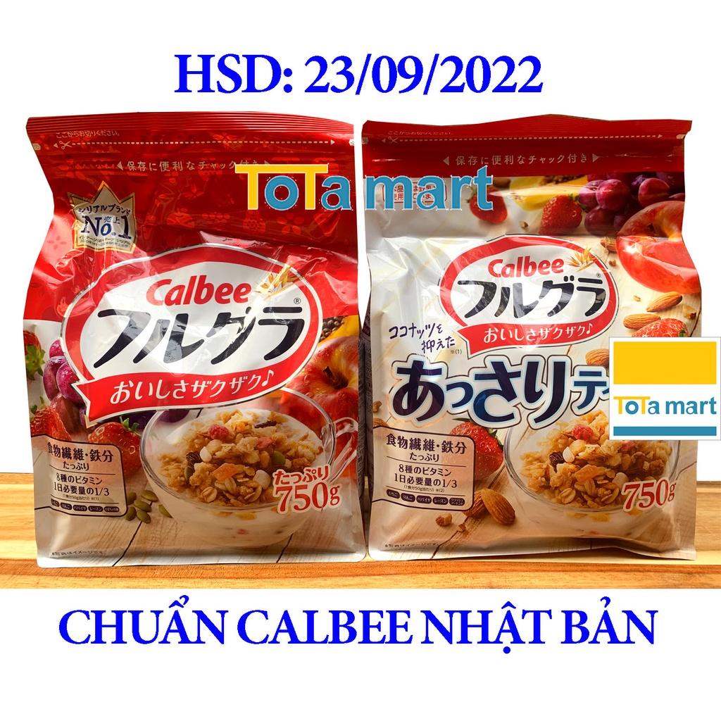 (HSD 09/2022) Ngũ cốc CALBEE ăn kiêng giảm cân Nhật Bản