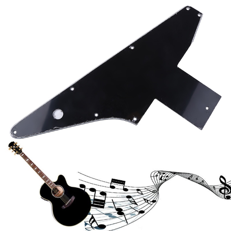 Miếng Bảo Vệ Miếng Gảy Đàn 3 Lớp Màu Đen Cho Explorer Gibson 76 Reissue