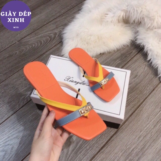 Dép kẹp da khoá VLT  Mys Rosa Factory