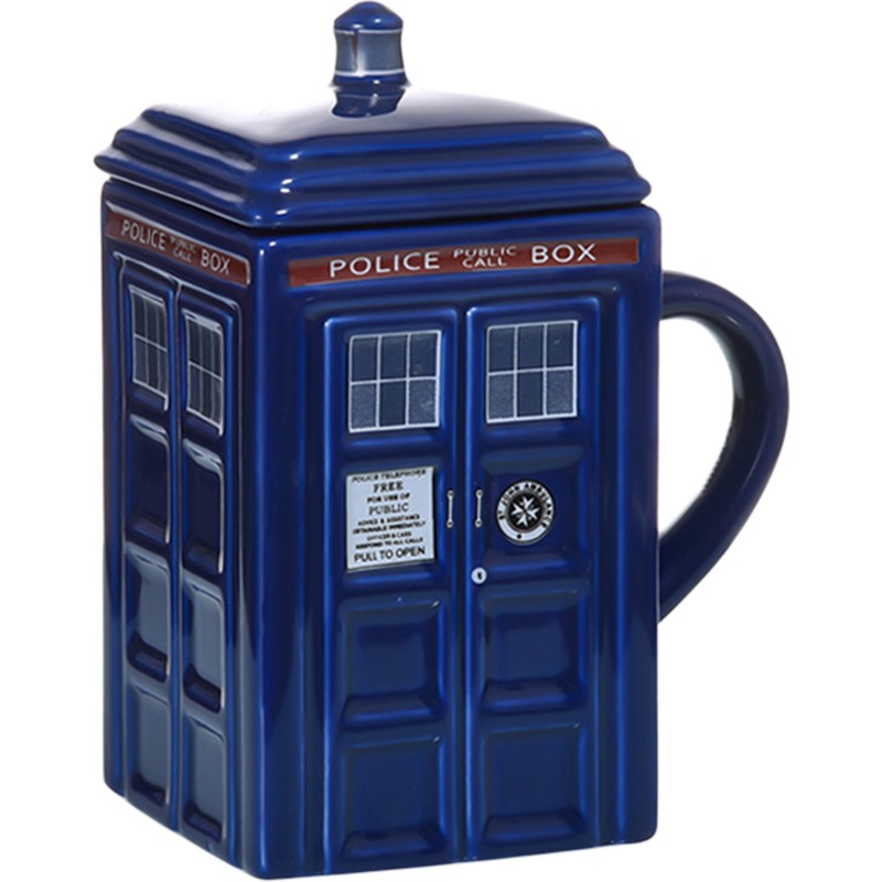 Mô Hình Nhân Vật Nữ Cảnh Sát Phim Doctor Who Mug Tardis 3d Chân Thật