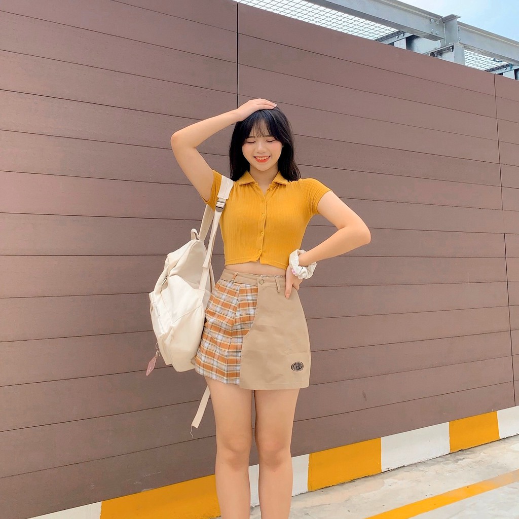 Usthebasic - Chân váy Attached Plaid Skirt | BigBuy360 - bigbuy360.vn