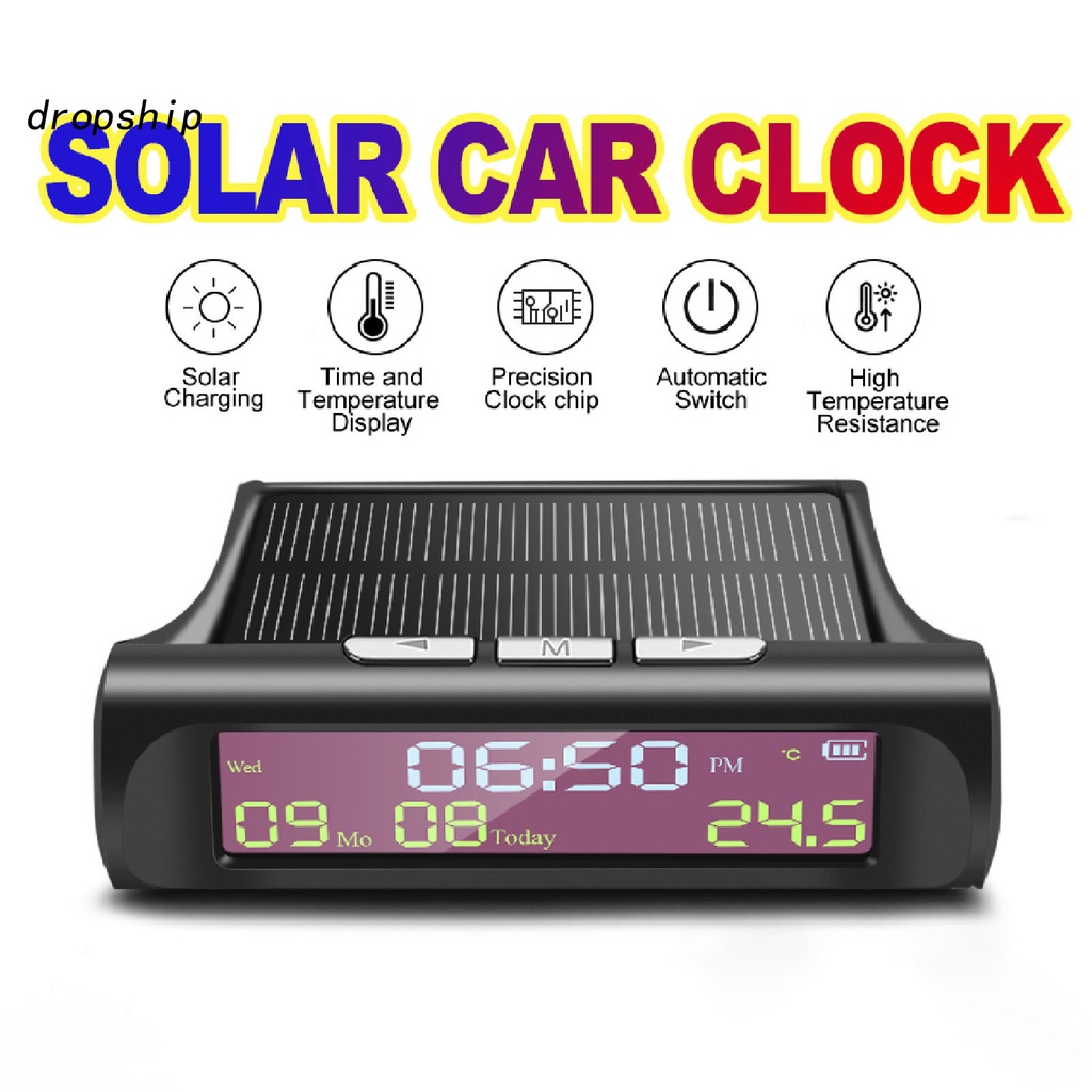 Đồng hồ kỹ thuật số HUD năng lượng mặt trời sức chứa lớn an toàn cho xe hơi
