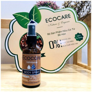 Tinh dầu thiên nhiên xịt lên da Ecocare đuổi muỗi, côn trùng 50ml BODY SPRAY