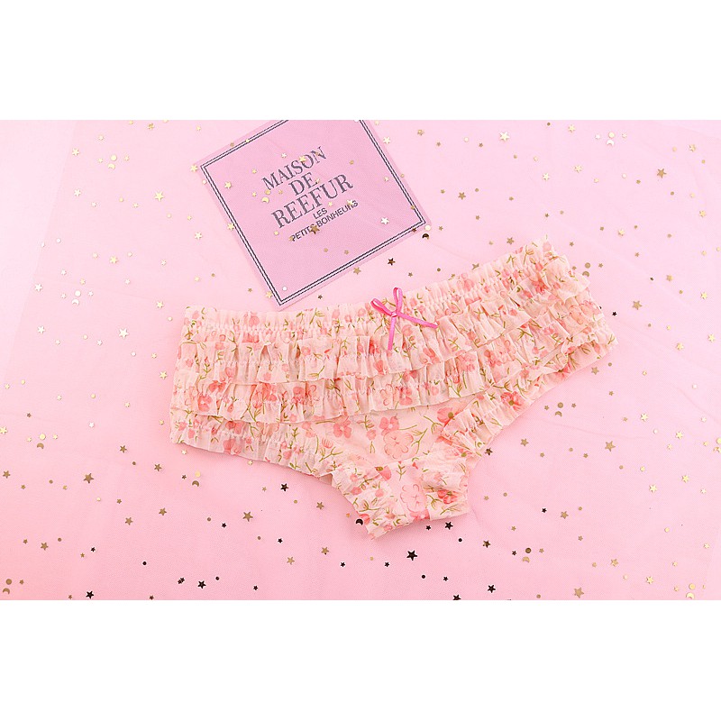 Quần lót ren xếp tầng freesize siêu sexy quyến rũ đáng yêu LAVENUSA QL79