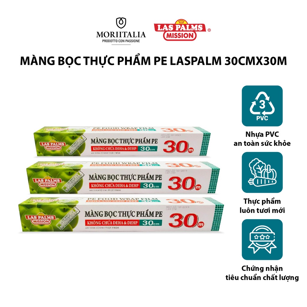 Màng bọc thực phẩm PE Laspalm chính hãng Moriitalia MBTP00030102