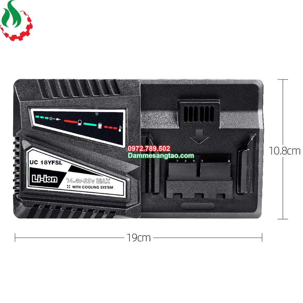 DMST Sạc pin Hitachi 14V-18V Li-ion 3.7V nhận mạch zin