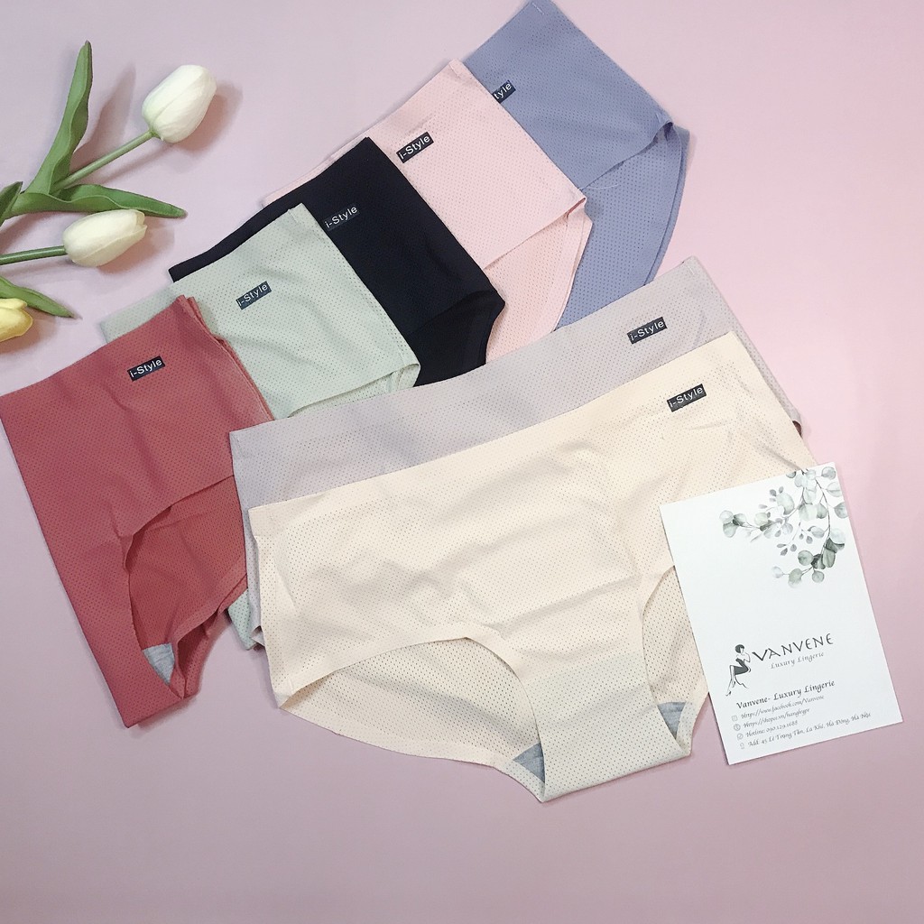 Quần Lót Nữ Su Đúc Thông Hơi Istyle Vanvene Ghép Bộ Áo Ngực Tản Nhiệt Thoáng Mát Co Giãn Free Size Q929 | BigBuy360 - bigbuy360.vn