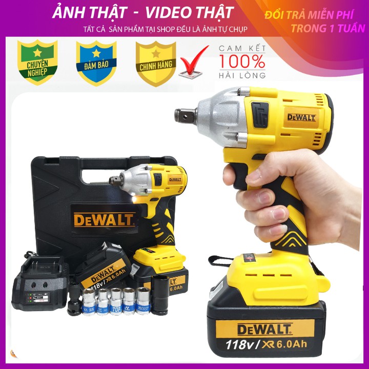 [Chính Hãng] Siết bulong DEWALT 118V 100% đồng  - Máy Siết Bu Lông , Máy Bắt Vít - Tặng 1 đầu chuyển vít