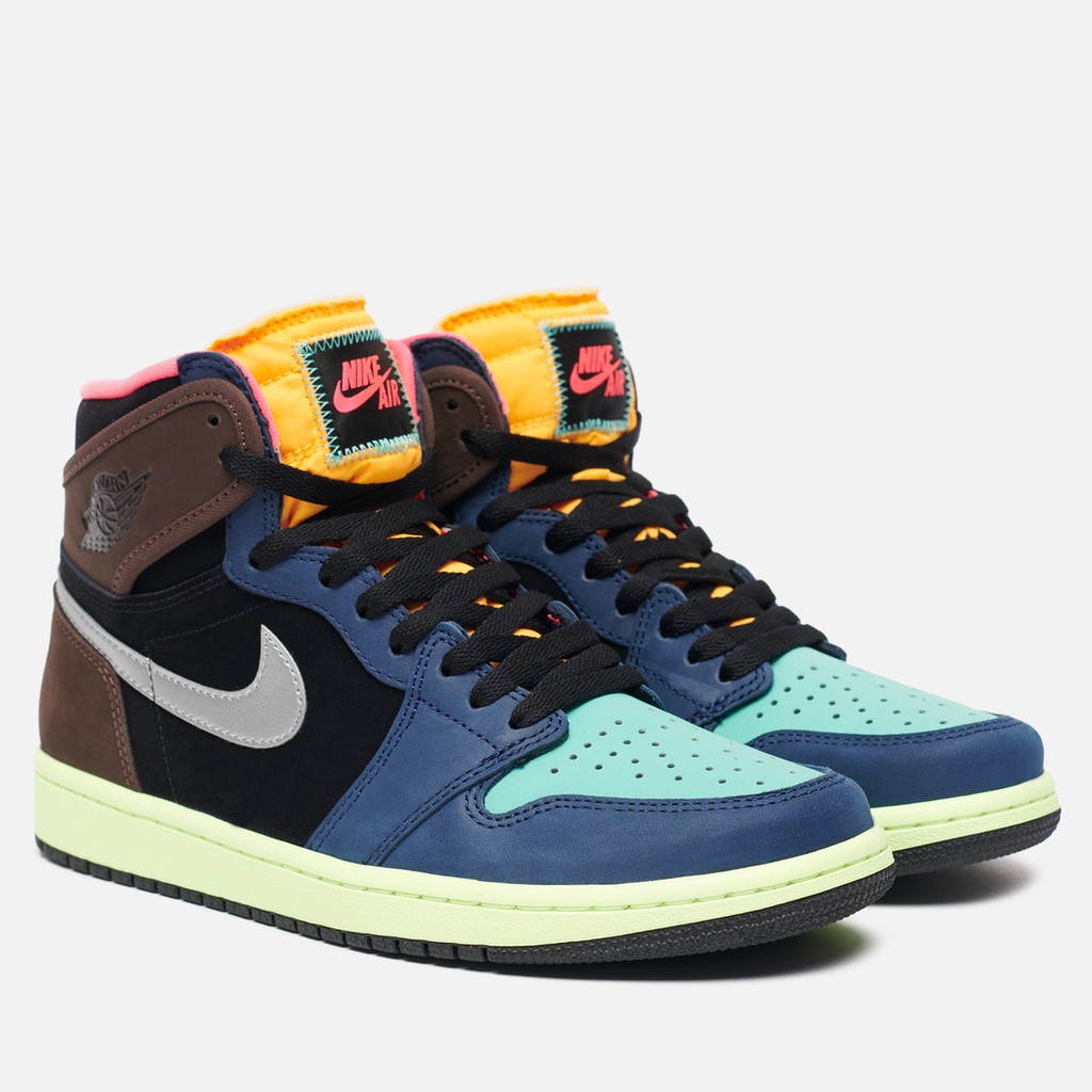 Giày Jordan 1 Chính Hãng FREESHIP Nike Air Jordan 1 High OG Tokyo Bio Hack- Giày Nike JD1 [555088 201]- Simple Sneaker