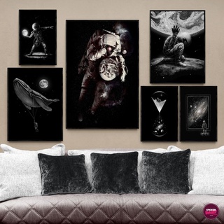 Tranh treo tường chủ đề Canvas, chủ đề vũ trụ độc quyền STICKERDAILY, decor phòng khách, gaming PHG_11
