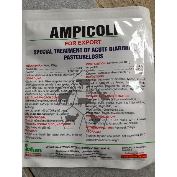 Ampi coli ampicoli phân xah phân trăng, ecoli thuong hàn, tụ huyệt trung đi ịa chó mèo gà đá chim dê thỏ lợn, dê