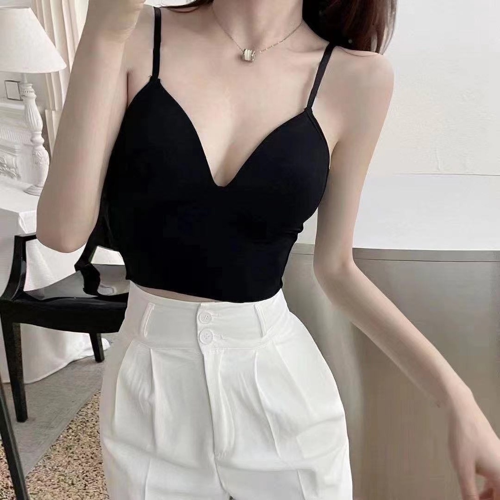 Áo Lót Không Tay Hở Lưng Quyến Rũ Thoáng Khí Thân Thiện Với Da Thời Trang Đẹp Mắt Dành Cho Nữ Mặc Bên Ngoài Đẹp Bán Chạy G