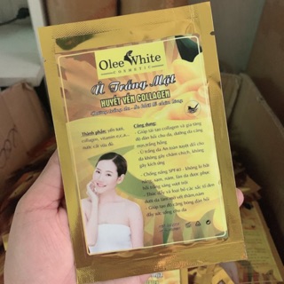 Ủ trắng mặt olee white huyết yến collagen9