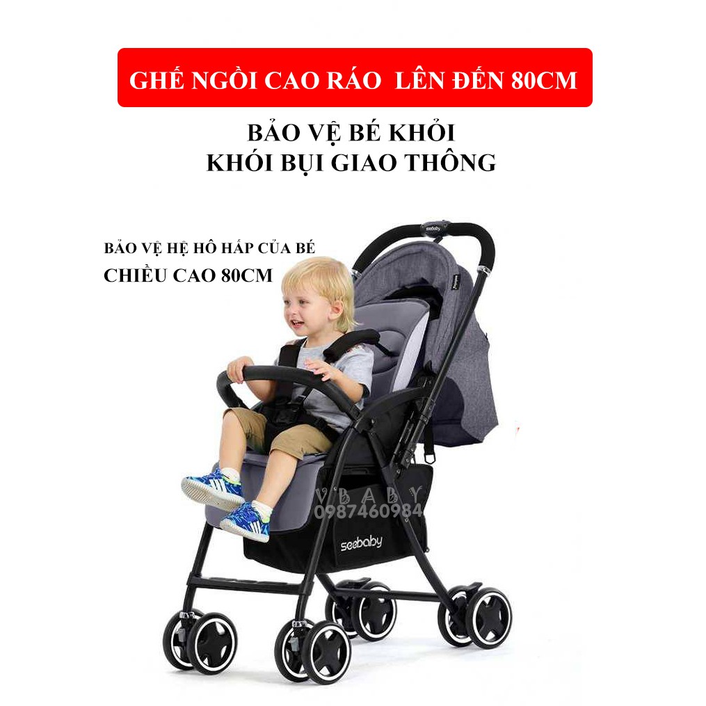 Xe Đẩy 2 chiều Seebaby T09A Đẳng Cấp, Sang Trọng