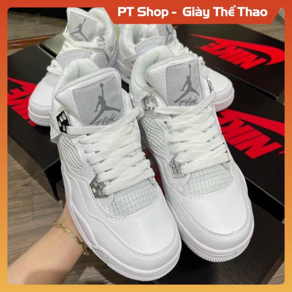 [FreeShip + Hàng Xịn] Giày Thể Thao Air jordan 4 màu kem + jd4 các màu hot , giày sneaker Jd trắng đen xanh đỏ